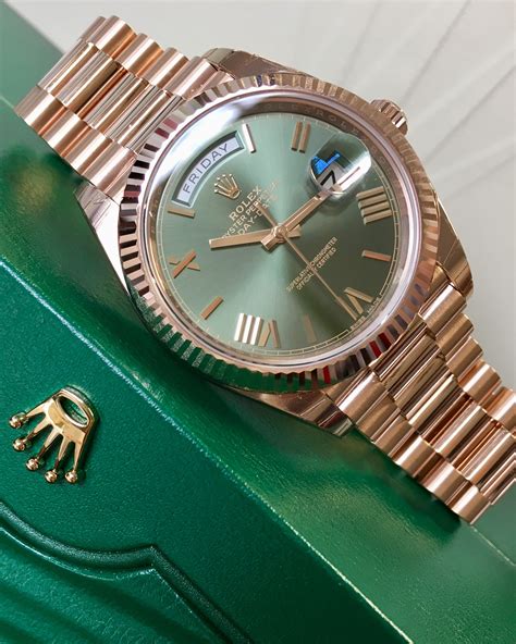 rolex day date 40 olive green dial|Rolex Day-Date 36 price.